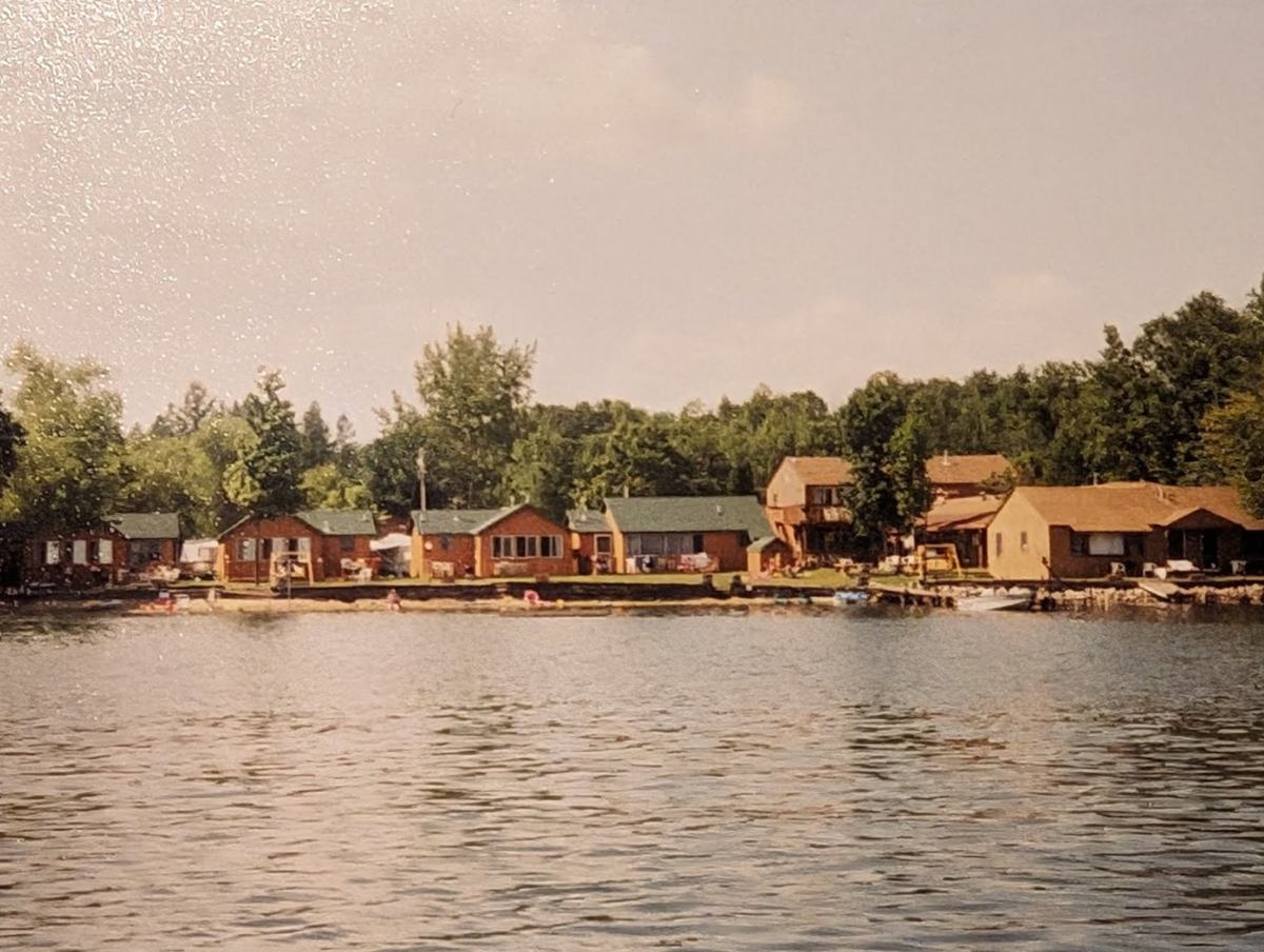 Campfire Bay Resort in 2004, as viewed from Fish Trap Lake, is a lot different than now do to our roadmap for goal achievement.