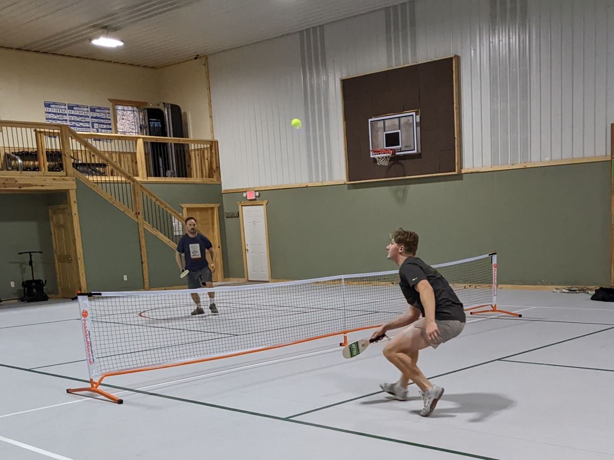 Anyone can play pickleball at Campfire Bay Resort in the Brainerd Lakes Area