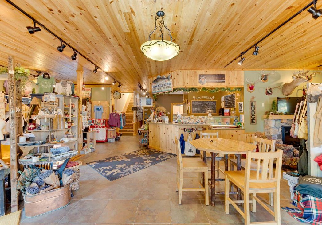 Our northern Minnesota family resort lodge has ice cream, clothing, and more.